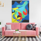 Toile Playground of Colored Shapes Canvas Print (Insitu(Salon))