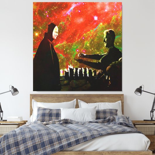 Toile Playing Chess with Death (Insitu(Chambre))