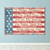 Toile Pledge d'Allegiance (Insitu (Plancher de Bois))