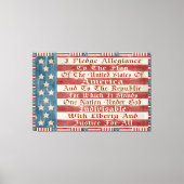 Toile Pledge d'Allegiance (Recto)
