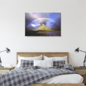 Toile Plein arc-en-ciel et ciel orageux sur Grinnell (Insitu(Chambre))