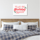 Toile Plein d'esprit de vacances - Typographie festive (Insitu(Chambre))