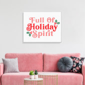 Toile Plein d'esprit de vacances - Typographie festive (Insitu(Salon))