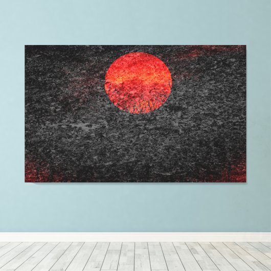 Toile Pleine lune #5 (Insitu (Plancher de Bois))