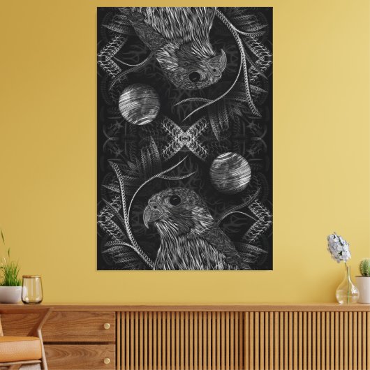 Toile Pleine lune de faucon (Insitu(Salon))