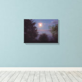 Toile pleine lune de loup se levant (Insitu (Plancher de Bois))