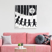 Toile Pleine lune et chats, Louis Wain (Insitu(Salon))