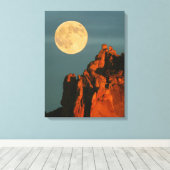 Toile Pleine Lune | Falaises de Basalte Smith Rock State (Insitu (Plancher de Bois))