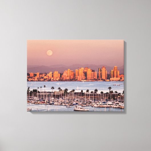 Toile Pleine lune sur San Diego (Recto)
