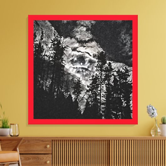 Toile Pleine lune sur une nuit nuageuse Poster d'art Abs (Insitu(Salon))