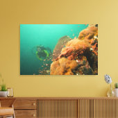 Toile plongeur & Scorpionfish Scorpanopsis (Insitu(Salon))