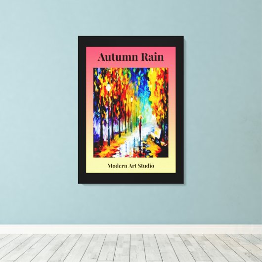 Toile Pluie d'automne (Insitu (Plancher de Bois))