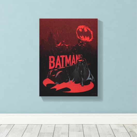 Toile Pluie de Batman Crimson (Insitu (Plancher de Bois))