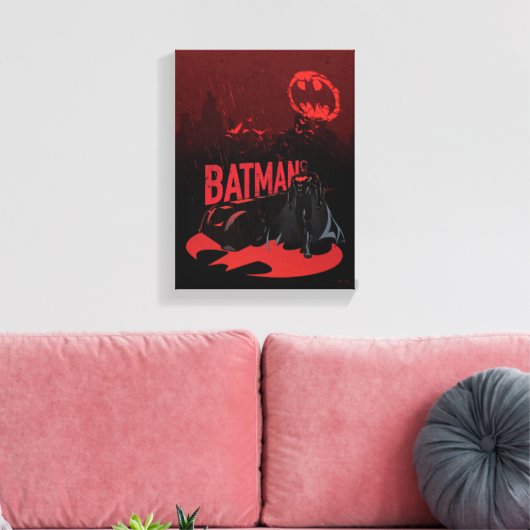 Toile Pluie de Batman Crimson (Insitu(Salon))