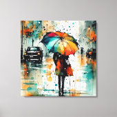 Toile Pluie D'Été Dans La Ville 2 (Recto)