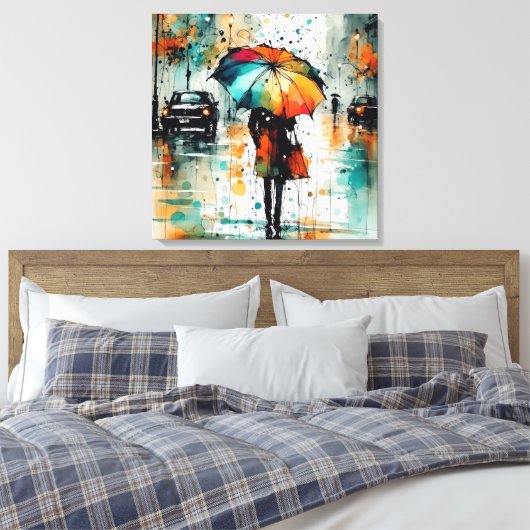 Toile Pluie D'Été Dans La Ville 2 (Insitu(Chambre))