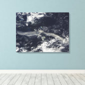 Toile Plume de cendres de Soufriere Hills, Montserrat (Insitu (Plancher de Bois))