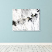 Toile Plume du volcan Okmok, îles Aléoutiennes (Insitu (Plancher de Bois))