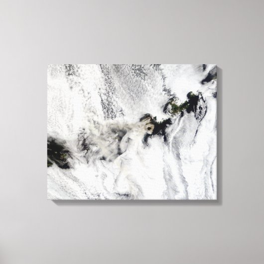 Toile Plume du volcan Okmok, îles Aléoutiennes (Recto)