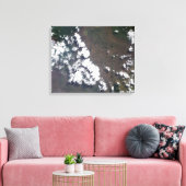 Toile Plume monte du volcan Nyiragongo en RDC (Insitu(Salon))