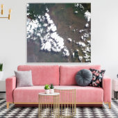 Toile Plume monte du volcan Nyiragongo en RDC (Insitu(Salon))