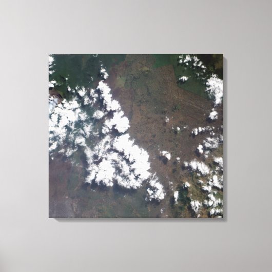 Toile Plume monte du volcan Nyiragongo en RDC (Recto)