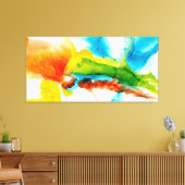 Toile Plume primaire - aquarelles (Insitu(Salon))