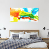 Toile Plume primaire - aquarelles (Insitu(Chambre))