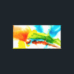 Toile Plume primaire - aquarelles<br><div class="desc">Plume primaire II par Jennifer Goldberger. Dispose d'un design abstrait avec des couleurs et des formes variées dans un style aquarelle.| 142904FN</div>