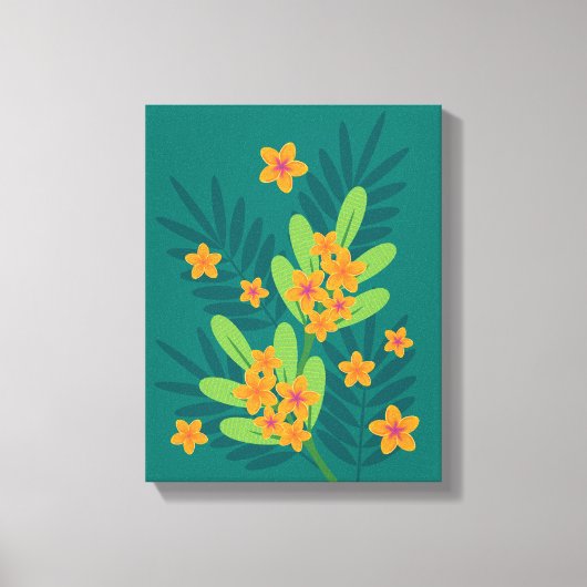 Toile Plumeria Tropical Art Canvas Imprimer (Recto)
