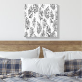 Toile Plumes douces Doodle 6 (Insitu(Chambre))