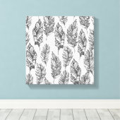 Toile Plumes douces Doodle 6 (Insitu (Plancher de Bois))