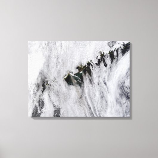 Toile Plumes du volcan Okmok, îles Aléoutiennes (Recto)