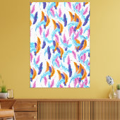 Toile Plumes multicolores (Insitu(Salon))