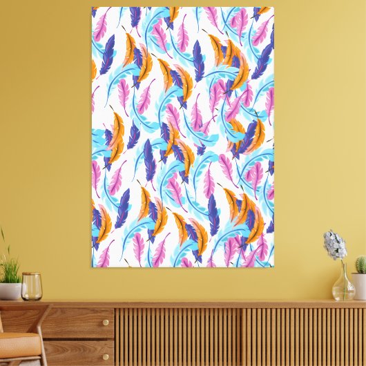 Toile Plumes multicolores (Insitu(Salon))