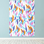 Toile Plumes multicolores (Insitu (Plancher de Bois))