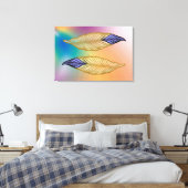Toile Plumes sur dégradé (Insitu(Chambre))