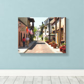 Toile Plus ancienne rue St. Augustine, Floride (Insitu (Plancher de Bois))