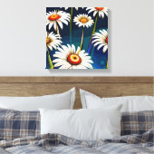 Toile Plus de marguerites : Plaisirs floraux et joie (Insitu(Chambre))