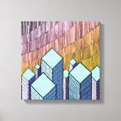 Toile Plus de trois gratte-ciels (Recto)