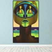 Toile Plus qu'humain (Insitu (Plancher de Bois))