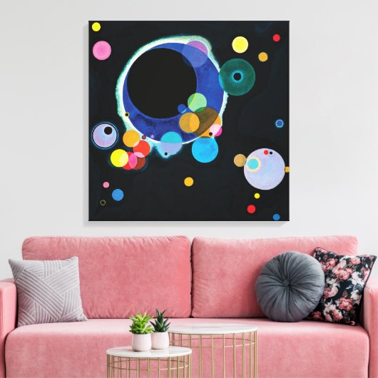 Toile Plusieurs cercles par Wassily Kandinsky (Insitu(Salon))