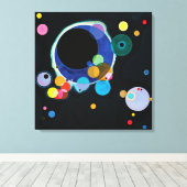 Toile Plusieurs cercles par Wassily Kandinsky (Insitu (Plancher de Bois))