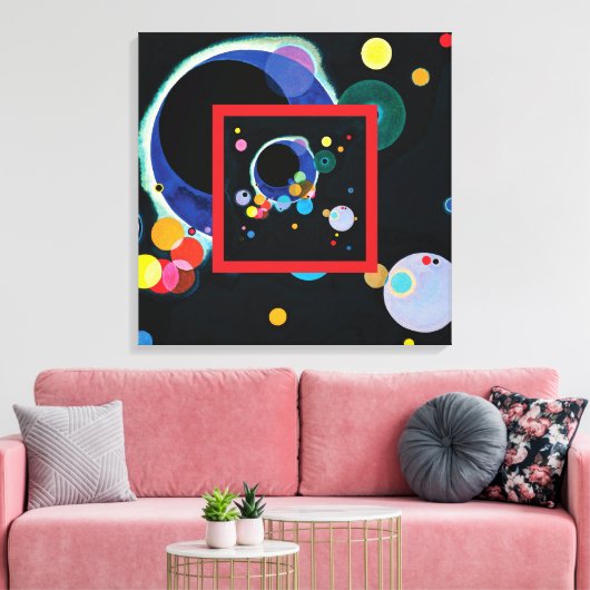 Toile Plusieurs cercles par Wassily Kandinsky (Insitu(Salon))