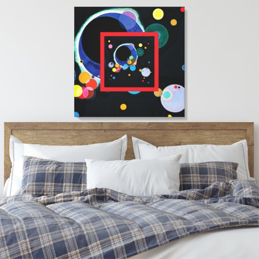 Toile Plusieurs cercles par Wassily Kandinsky (Insitu(Chambre))