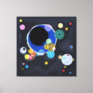 Toile Plusieurs Cercles, Vassily Kandinsky en numérique
