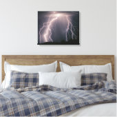 Toile Plusieurs éclairs de nuage à sol d'un t (Insitu(Chambre))