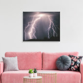Toile Plusieurs éclairs de nuage à sol d'un t (Insitu(Salon))