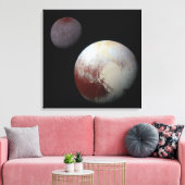 Toile Pluton & Charon 9ème ou Système Solaire de la Plan (Insitu(Salon))