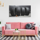 Toile pneus de voiture (Insitu(Salon))